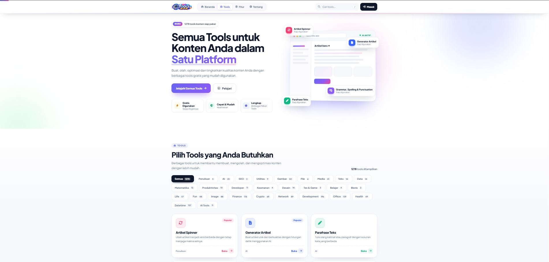 TOOLS KITA - All Tools in One Platform