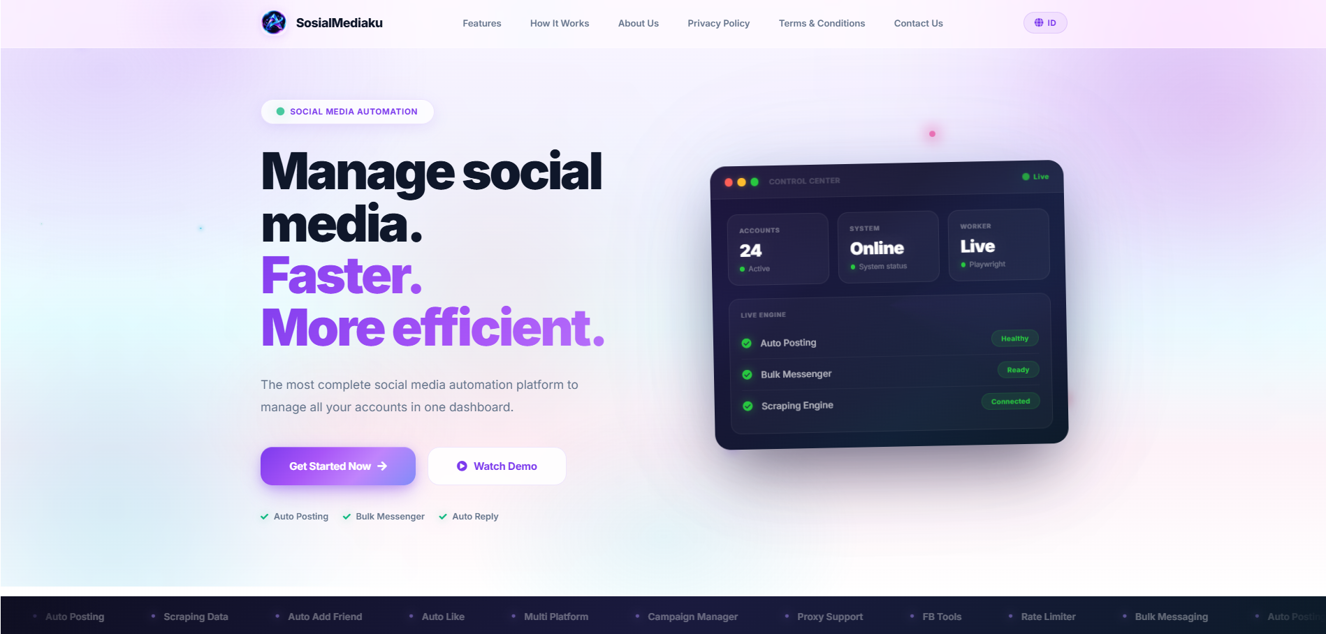 SOSIALMEDIAKU - Social Media Automation